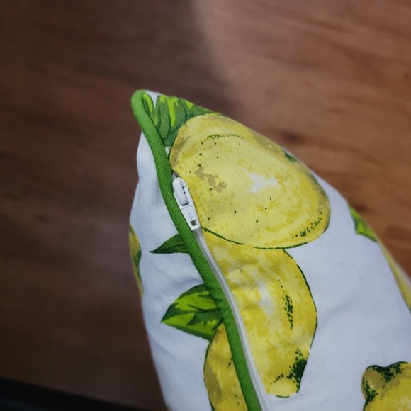 April Cornell Lemon Yellow Decorative Pillow with Zippers 20 x 20 (Quantity 1) - Picture 7 of 10